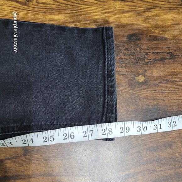 Old Navy Jeans Size 18 Wow Straight High Rise Stretch Denim Black Jack Wash - Picture 10 of 12